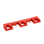 Stenski NOSILEC za pripomočke, 42 cm, plastičen, rdeč, HACCP