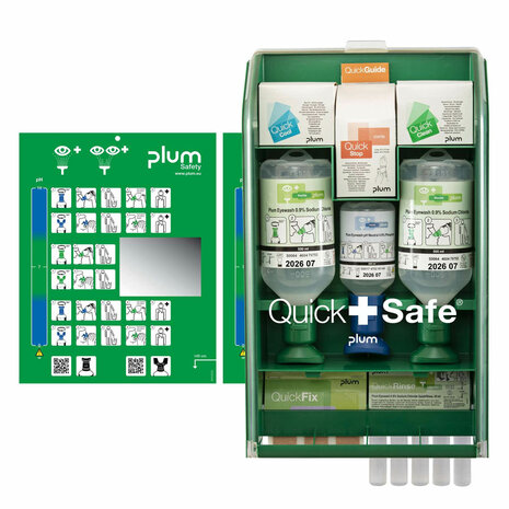 Komplet QuickSafe za izpiranje oči in oskrbo ran, Plum