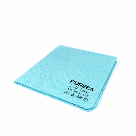 KRPA mikro, netkana, PVA, 35 x 38 cm, modra, 260 g/m2, PUREBA, 3 kos/pak